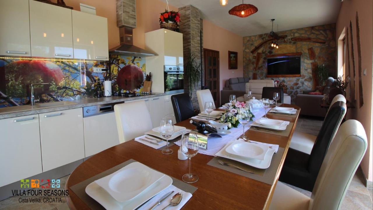 Villa Four Seasons, Heated Pool And 3 En-Suite Bathrooms Velika Cista  ภายนอก รูปภาพ