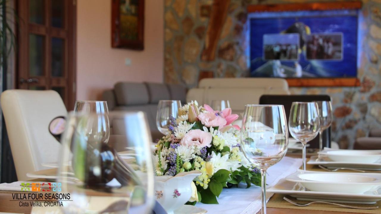 Villa Four Seasons, Heated Pool And 3 En-Suite Bathrooms Velika Cista  ภายนอก รูปภาพ