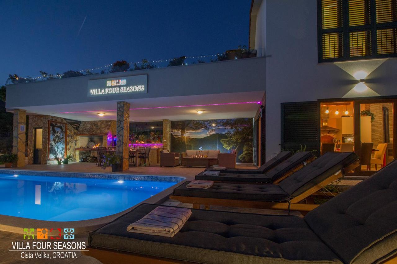 Villa Four Seasons, Heated Pool And 3 En-Suite Bathrooms Velika Cista  ภายนอก รูปภาพ